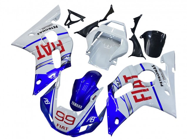 1998-2002 Yamaha YZF 600 R6 Motorcycle Fairings - White Blue Red Fiat 99 Canada Suppliers