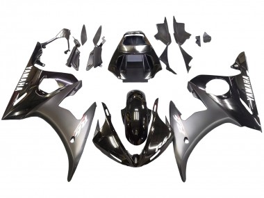 2006-2009 Yamaha YZF R6S Motorcycle Fairings - Glossy Black Matte Black White Decals Canada Suppliers