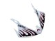 2006-2009 Yamaha YZF R6S Motorcycle Fairings - White with Dark Black Flame Canada Suppliers