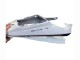 2006-2009 Yamaha YZF R6S Motorcycle Fairings - White with Dark Black Flame Canada Suppliers