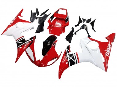 2006-2009 Yamaha YZF R6S Motorcycle Fairing - White Red Glossy Black Canada Suppliers