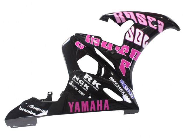 2006-2009 Yamaha YZF R6S Motorcycle Fairings - Yellow Pink Glossy Black Rossi Repsol 46 Canada Suppliers