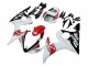 2006-2009 Yamaha YZF R6S Motorcycle Fairings - White Red Glossy Black Motul Canada Suppliers
