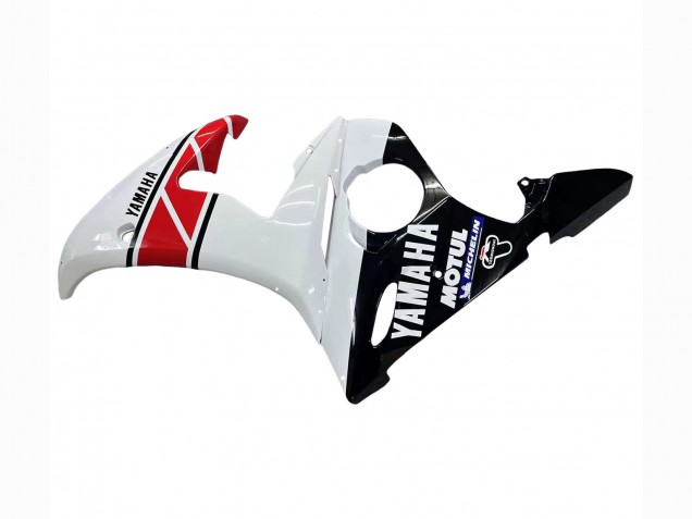 2006-2009 Yamaha YZF R6S Motorcycle Fairings - White Red Glossy Black Motul Canada Suppliers
