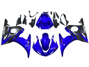 2005 Yamaha YZF 600 R6 Motorcycle Fairings - Glossy Blue Black Canada Suppliers