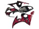 2005 Yamaha YZF 600 R6 Motorcycle Fairings - Black with Red Flame Canada Suppliers