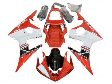 2005 Yamaha YZF 600 R6 Motorcycle Fairings - White Red Glossy Black Canada Suppliers