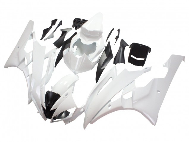 2006-2007 Yamaha YZF 600 R6 Motorcycle Fairings - White Canada Suppliers