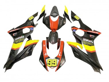 2008-2016 Yamaha YZF 600 R6 Motorcycle Fairings - Yellow Orange Black Carbon Fiber Style Canada Suppliers