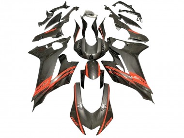 2017-2023 Yamaha YZF 600 R6 Motorcycle Fairings - Red Black Carbon Fiber Style Canada Suppliers