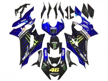 2017-2023 Yamaha YZF 600 R6 Motorcycle Fairings - Blue Glossy Black Green Monster ENEOS Yamalube Canada Suppliers