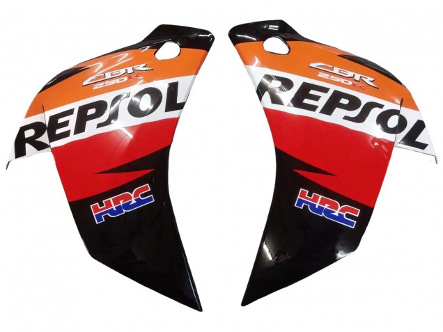 2011-2015 Honda CBR250RR Motorcycle Fairings - Orange White Red Black Glossy HRC Repsol Canada Suppliers