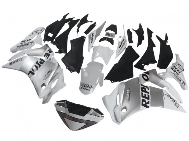 2011-2015 Honda CBR250RR Motorcycle Fairings - Silver White Black Repsol Canada Suppliers