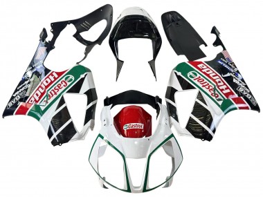2000-2006 Honda VTR1000 Motorcycle Fairings - White Red Green Glossy Black Castrol Canada Suppliers