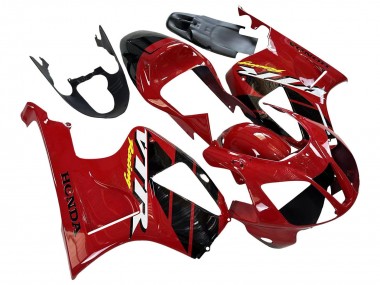 2000-2006 Honda VTR1000 Motorcycle Fairings - Red Black Stripe Racing Canada Suppliers