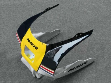 1988-1989 Honda NSR250R Motorcycle Fairings - White Yellow Gold Glossy Black Canada Suppliers