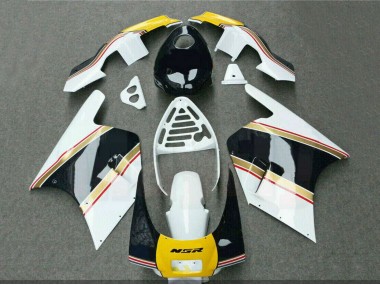 1988-1989 Honda NSR250R Motorcycle Fairings - White Yellow Gold Glossy Black Canada Suppliers