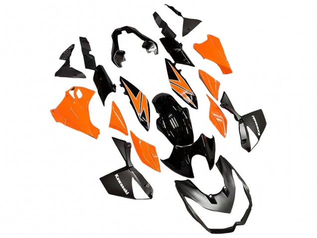 2010-2013 Kawasaki Z1000 Motorcycle Fairings - Orange Glossy Black Canada Suppliers