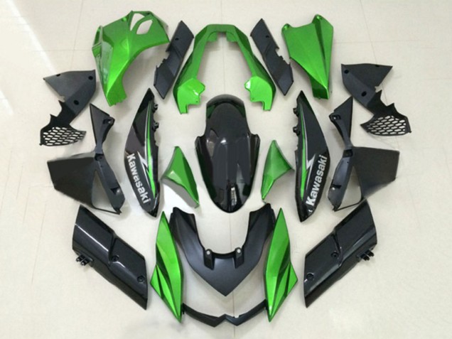 2010-2013 Kawasaki Z1000 Motorcycle Fairings - Green Glossy Black Canada Suppliers