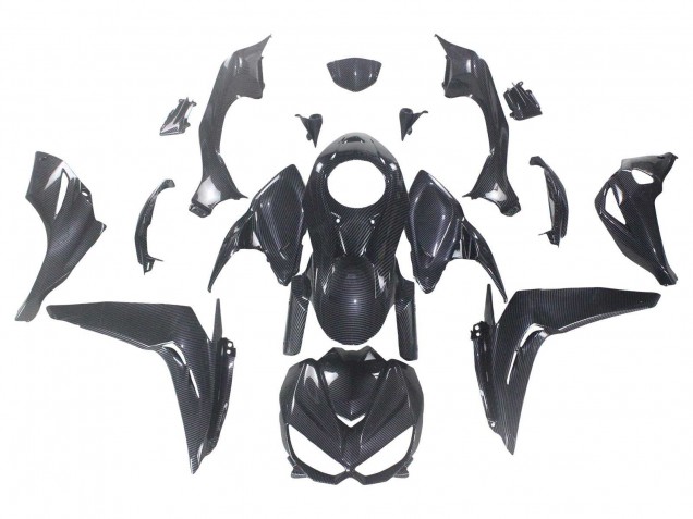 2014-2019 Kawasaki Z1000 Motorcycle Fairings - Black Carbon Fiber Canada Suppliers