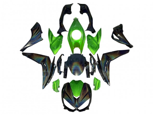 2014-2019 Kawasaki Z1000 Motorcycle Fairings - Green Rainbow Canada Suppliers