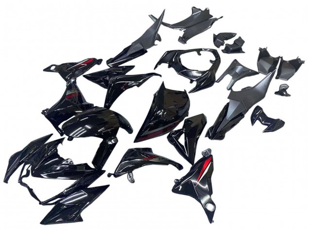 2013-2018 Kawasaki Z800 Motorcycle Fairings - Glossy Black Red Canada Suppliers