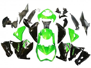 2013-2018 Kawasaki Z800 Motorcycle Fairings - Green Glossy Black Canada Suppliers