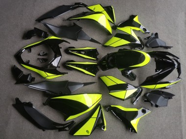 2013-2018 Kawasaki Z800 Motorcycle Fairings - Glossy Black Neon Yellow Canada Suppliers