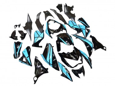 2013-2018 Kawasaki Z800 Motorcycle Fairings - Light Blue Glossy Black Canada Suppliers