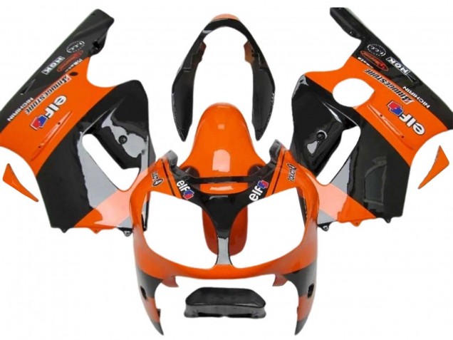 2000-2001 Kawasaki ZX12R Motorcycle Fairings - Orange Black Elf Michelin Canada Suppliers