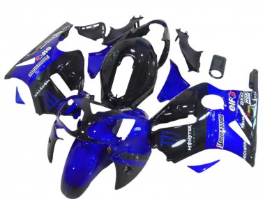 2000-2001 Kawasaki ZX12R Motorcycle Fairings - Glossy Black Blue Monster Canada Suppliers