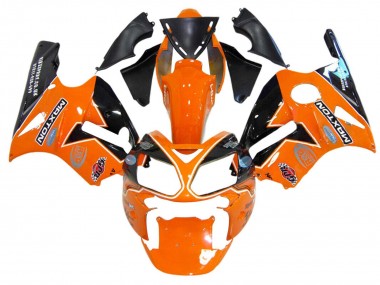 2002-2006 Kawasaki ZX12R Motorcycle Fairings - Orange Yellow Black Elf Maxton Canada Suppliers