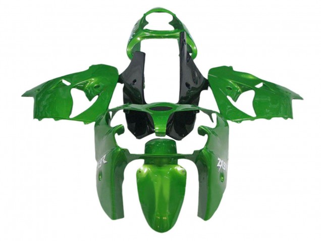 2002-2006 Kawasaki ZX12R Motorcycle Fairings - Green Black Canada Suppliers