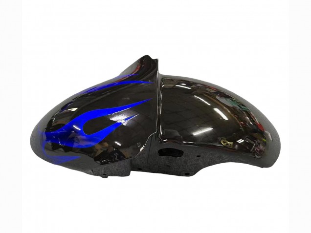 2000-2001 Kawasaki ZX9R Motorcycle Fairings - Glossy Black Blue Flame White Canada Suppliers