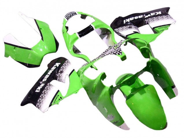 2000-2001 Kawasaki ZX9R Motorcycle Fairings - Green White Black Canada Suppliers