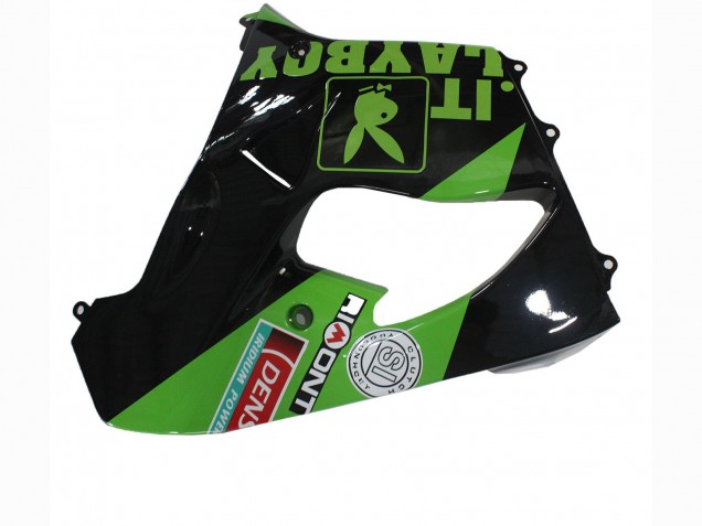 2000-2001 Kawasaki ZX9R Motorcycle Fairings - Green Black Playboy DENSO Canada Suppliers