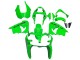 2000-2001 Kawasaki ZX9R Motorcycle Fairings - Green Canada Suppliers
