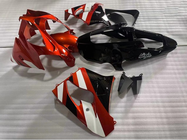 2002-2003 Kawasaki ZX9R Motorcycle Fairings - Red White Glossy Black Canada Suppliers
