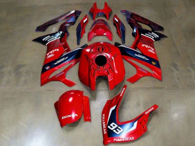 2019-2020 Honda CBR650R Motorcycle Fairings - Red White Dark Blue HRC Pull&Bear 93 Canada Suppliers