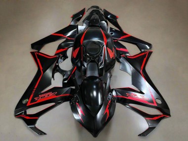2021-2023 Honda CBR650R Motorcycle Fairings - Glossy Black Red Stripe Canada Suppliers
