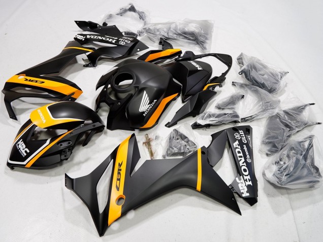 2021-2023 Honda CBR650R Motorcycle Fairings - Matte Black Yellow HRC Canada Suppliers