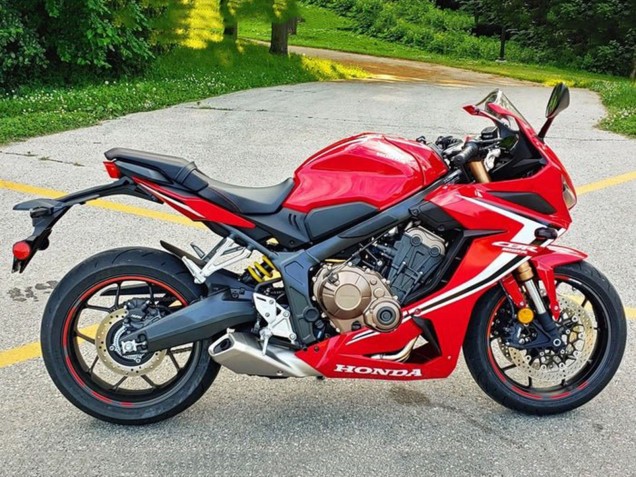 2021-2023 Honda CBR650R Motorcycle Fairings - Red White Black Stripe Canada Suppliers