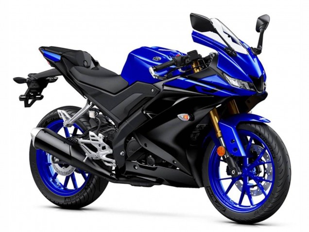 2018-2024 Yamaha YZF R15 Motorcycle Fairings - Blue Matte Black Canada Suppliers