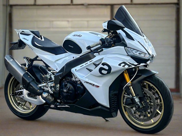 2021-2024 Aprilia RSV4 1100 Motorcycle Fairings - White Black Canada Suppliers