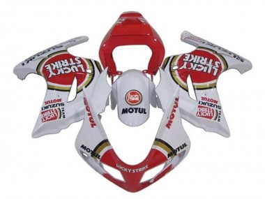 2003-2013 Suzuki SV650 Motorcycle Fairings - White Red Lucky Strike Canada Suppliers