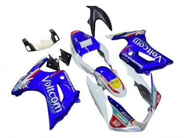 2003-2013 Suzuki SV650 Motorcycle Fairings - White Blue Voltcom Canada Suppliers