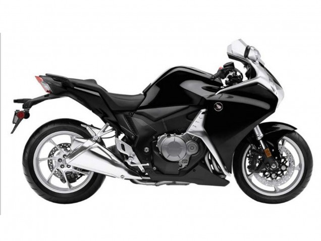 2010-2014 Honda VFR 1200 Motorcycle Fairings - Black Carbon Fiber Canada Suppliers