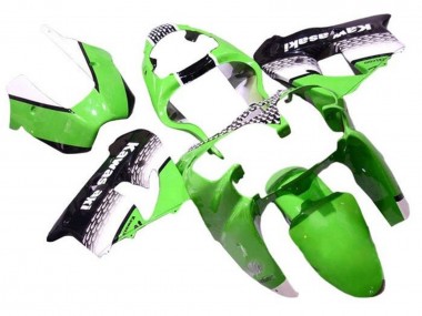 2002-2003 Kawasaki ZX9R Motorcycle Fairings - Green White Black Canada Suppliers
