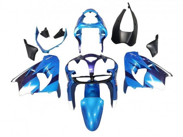 2002-2003 Kawasaki ZX9R Motorcycle Fairings - Blue White Black Canada Suppliers