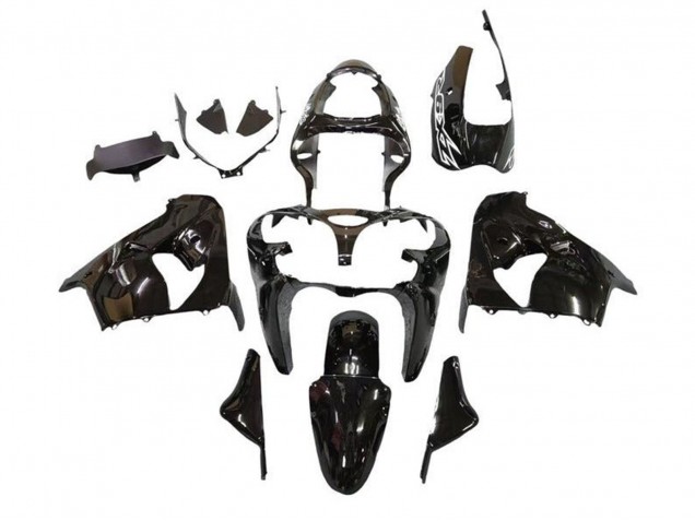 2002-2003 Kawasaki ZX9R Motorcycle Fairings - Black White Canada Suppliers